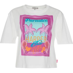 Harper & Yve T-shirt ecru (Maat: L) - Fotoprint - Halslijn: Ronde hals,