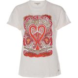 Garcia T-shirt ecru (Maat: 2XL) - Fotoprint - Halslijn: Ronde hals,