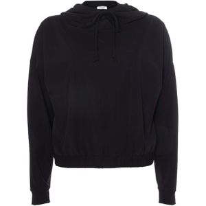 Penn & Ink N.Y. Sweater zwart (Maat: 42) - Effen - Halslijn: Capuchon,