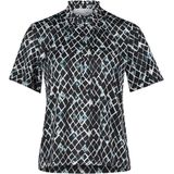 Betty & Co - Blouse met Vlindermouwen - Blauw - Dames - 2XL