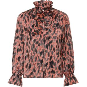 InWear Dames blouse roze (Maat: 34) - Halslijn: Opstaande kraag,