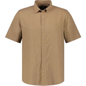 Lerros Overhemd korte mouw beige (Maat: M) - Effen