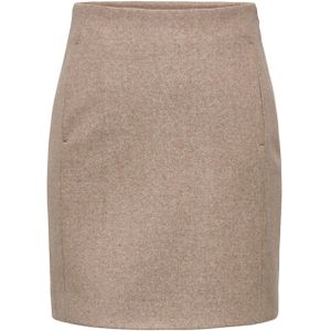 Only Rok beige (Maat: XL) - Effen