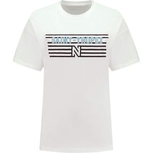 NIKKIE T-shirt Tropez met Printopdruk Wit