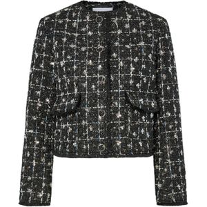 Y.A.S - Yasvalenda - Tweed Blazer - Zwart