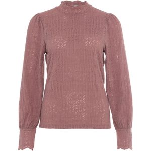 GARCIA - Longsleeve - Roze - Effen T-shirt - Lange Mouw