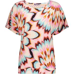 Geisha Blouse multicolor (Maat: XL) - Halslijn: Ronde hals,