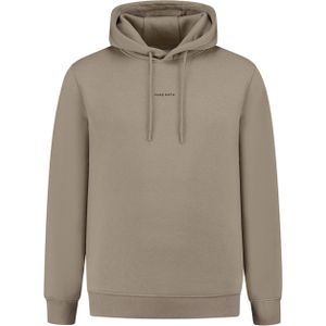 Purewhite Hoodie met Backprint Taupe