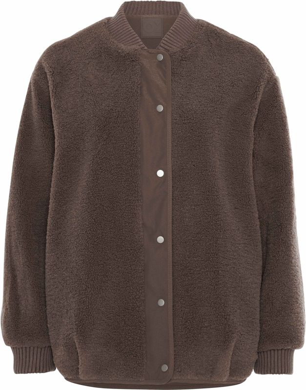 OPUS Dames jas bruin (Maat: 34) - Effen