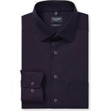 OLYMP Luxor Overhemd, modern fit, New Kent, Aubergine