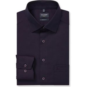 OLYMP Luxor Overhemd, modern fit, New Kent, Aubergine
