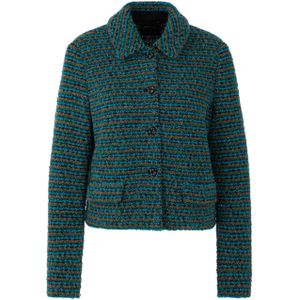 Marc Cain - Tussenjas - Turquoise - Hemelsblauw - Bruin