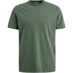 Cast Iron T-shirt groen (Maat: 3XL) - Effen - Halslijn: Ronde hals,