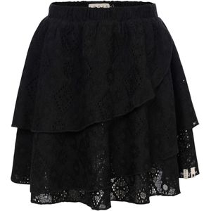 Looxs Little Meisjes rok zwart (Maat: 98) - Effen