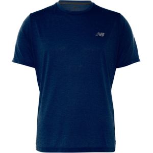 New Balance T-shirt blauw (Maat: S) - Halslijn: Ronde hals,