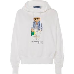 Ralph Lauren Hoodie wit (Maat: S) - Fotoprint - Halslijn: Capuchon,