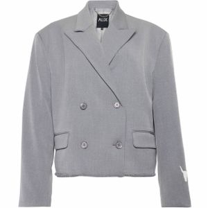 Alix The Label - Double Breasted Blazer - Grijs - Dames - Polyester