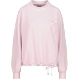 Monari Dames trui roze (Maat: 36) - Effen - Halslijn: Opstaande kraag,