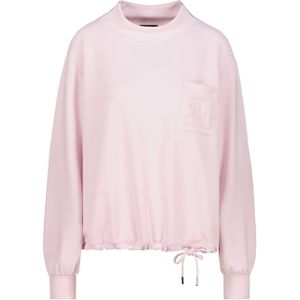 Monari Dames trui roze (Maat: 36) - Effen - Halslijn: Opstaande kraag,