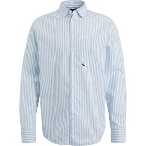 Vanguard Overhemd lange mouw blauw (Maat: XL) - Streep