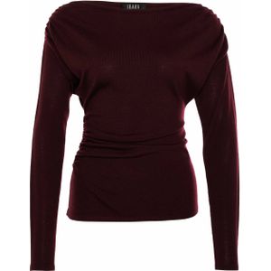 Ibana Trui bordeaux (Maat: XL) - Effen - Halslijn: Boothals,
