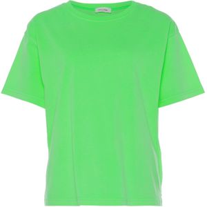 American Vintage Dames t-shirt groen (Maat: S) - Effen - Halslijn: Ronde hals,