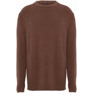 Denham - Crew-neck Sweater - Ecru - Lange Mouw