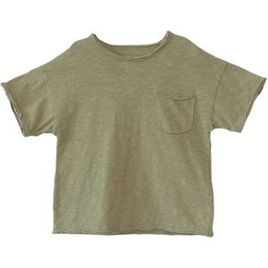 Play Up T-shirt groen (Maat: 128) - Effen - Halslijn: Ronde hals,