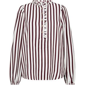 Freequent - FQNOTO-BLOUSE - Blouse - Ecru - Streep - Ronde Hals