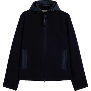 ASPESI Heren jas blauw (Maat: L) - Effen