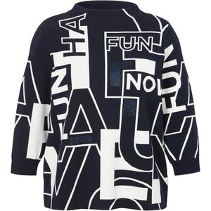 Via Appia Due - Pullover 2515814 - Donker Blauw - 3/4 Arm