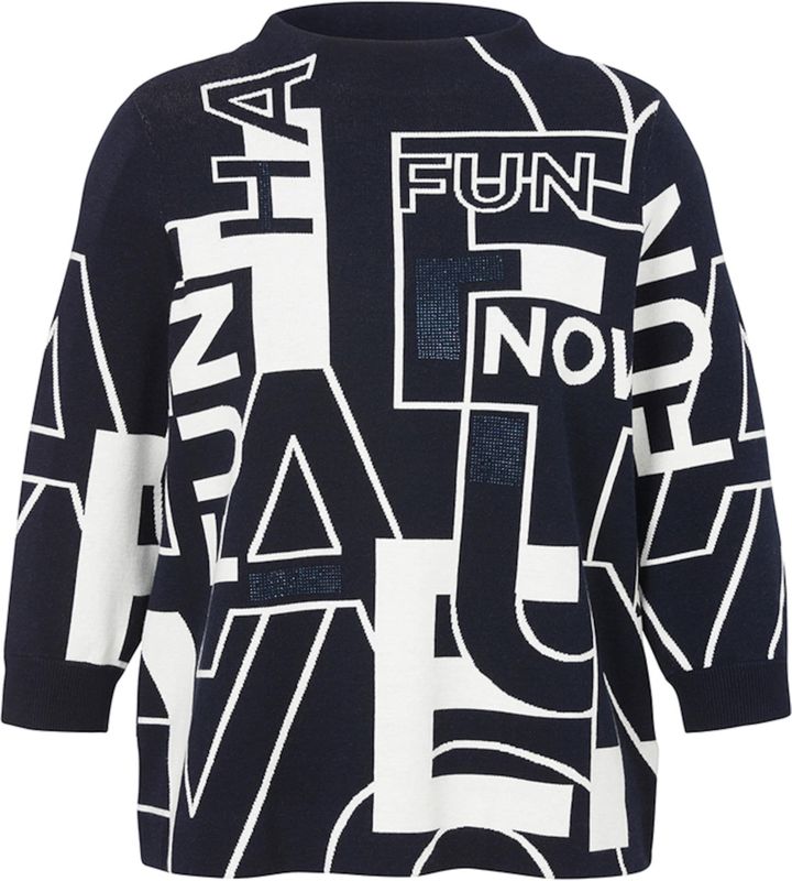 Via Appia Due - Pullover 2515814 - Donker Blauw - 3/4 Arm