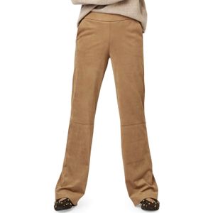 Toni Jenny Wide Leg dames broek beige (Maat: 36) - Effen