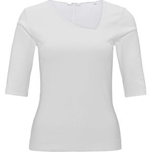 OPUS T-shirt wit (Maat: 42) - Effen - Halslijn: V-hals,