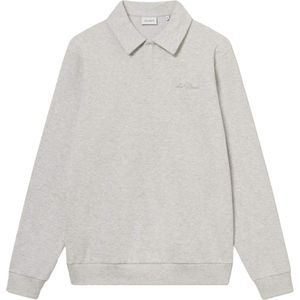 Les Deux Heren trui grijs (Maat: L) - Effen - Halslijn: Polokraag,