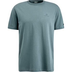 Cast Iron T-shirt blauw (Maat: 3XL) - Effen - Halslijn: Ronde hals,
