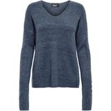 Only - Camilla - Gebreide Pullover - Mêlee - Regular Fit - V-hals