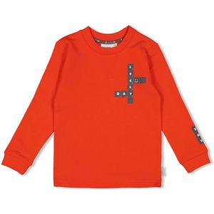 Sturdy Jongens longsleeve rood (Maat: 110) - Halslijn: Ronde hals,