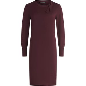 Betty Barclay Dames jurk bordeaux (Maat: 36) - Effen - Halslijn: Ronde hals,