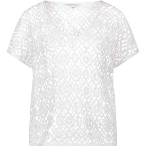 Tramontana T-shirt wit (Maat: 2XL) - Effen - Halslijn: V-hals,