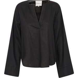My Essential Wardrobe Blouse zwart (Maat: 42) - Effen