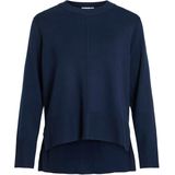 Vila - Viostria O-neck Knit Top-noos - Trui - Navy Blazer