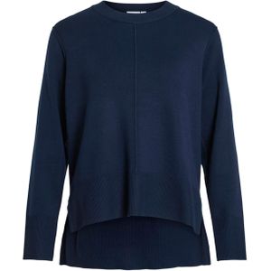 Vila - Viostria O-neck Knit Top-noos - Trui - Navy Blazer