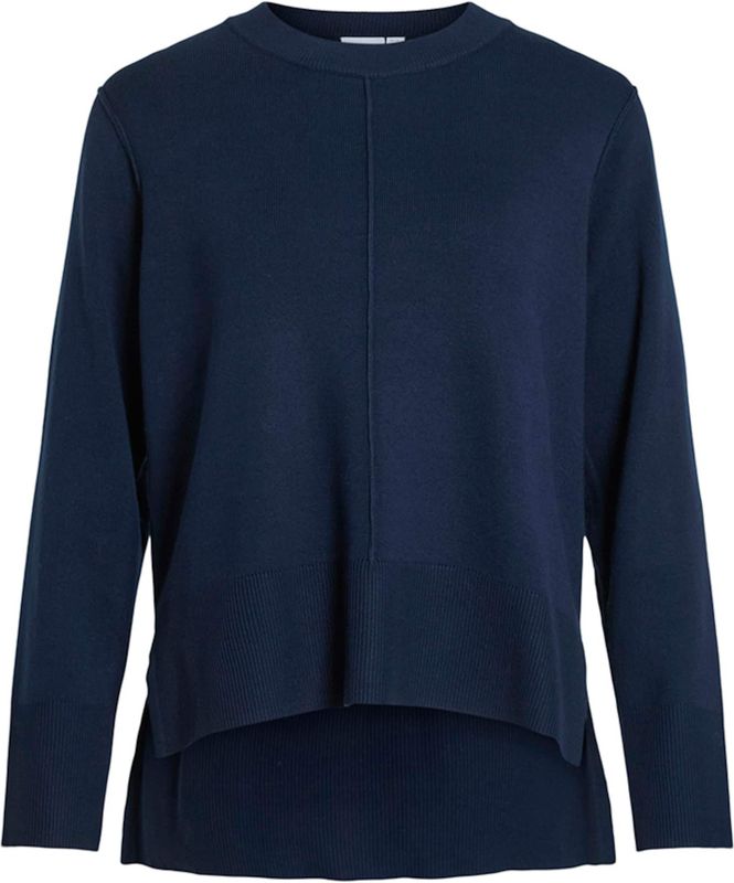 Vila - Viostria O-neck Knit Top-noos - Trui - Navy Blazer