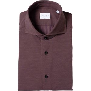 Xacus Overhemd lange mouw bordeaux (Maat: 42) - Effen