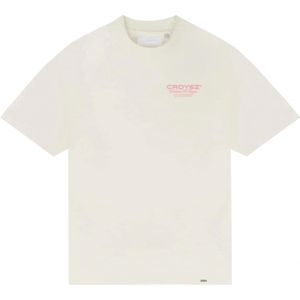 Croyez homme T-shirt ecru (Maat: L) - Tekst - Halslijn: Ronde hals,