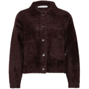 Rino & pelle Dames jas bruin (Maat: XS) - Effen