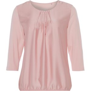 Sommermann Dames longsleeve roze (Maat: 38) - Effen - Halslijn: Ronde hals,