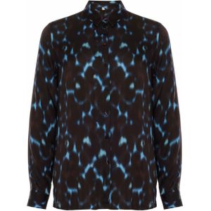 Milano Italy Dames blouse bruin (Maat: 44) - Halslijn: Polokraag,