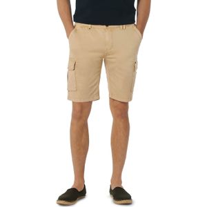 No Excess Short Cargo Garment Dyed + Stone Wa korte broek beige (Maat: 31)